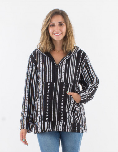 Chaqueta algodon zip doblado polar gheri capucha