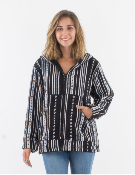 Chaqueta algodon zip doblado polar gheri capucha