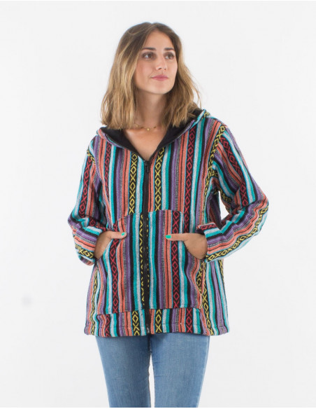 Chaqueta algodon zip doblado polar gheri capucha