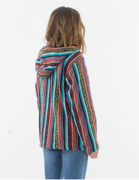 Chaqueta algodon zip doblado polar gheri capucha