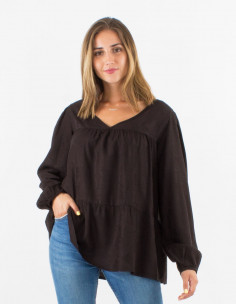 Blusa viscosa cuello v... 2