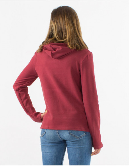 Jersey malla 95% poliester 5% elastano con capucha