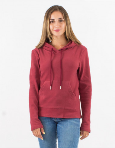 Jersey malla 95% poliester 5% elastano con capucha