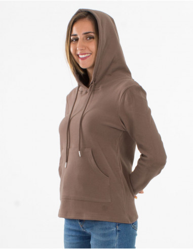 Jersey malla 95% poliester 5% elastano con capucha