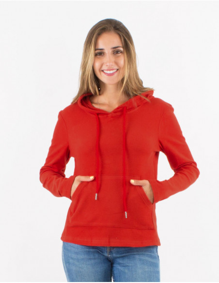 Jersey malla 95% poliester 5% elastano con capucha