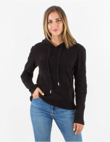 Jersey malla 95% poliester 5% elastano con capucha