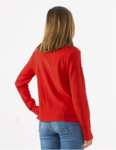 Jersey malla 95% poliester 5% elastano cuello bola