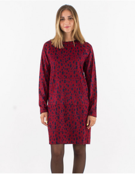 Vestido malla 60% viscosa 33% poliester 7% elastano