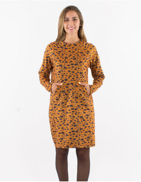 Vestido malla 60% viscosa 33% poliester 7% elastano