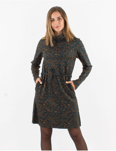 Vestido malla 60% viscosa 33% poliester 7% elastano