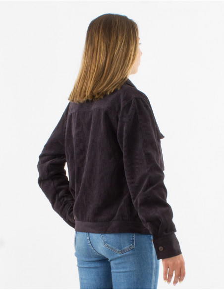 Chaqueta 88% poliester 12% poliamida con botones terciopelo cotele