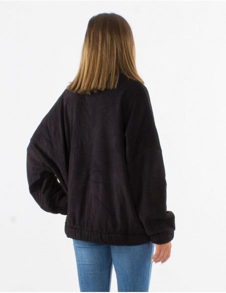 Chaqueta malla 95% poliester 5% elastano interior piel sintetica