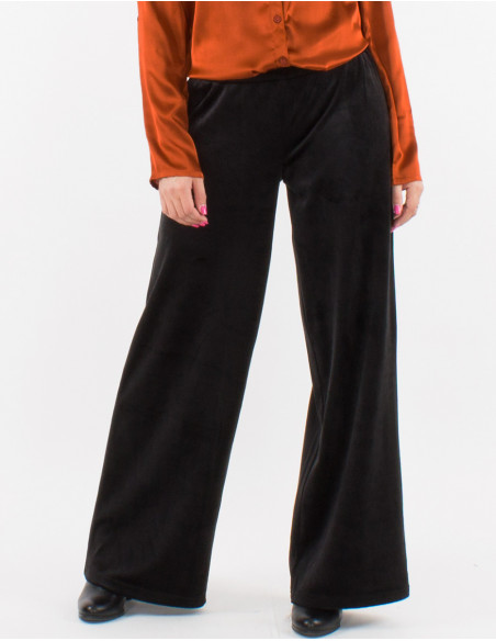 Pantalon malla 95% poliester 5% elastano terciopelo ras