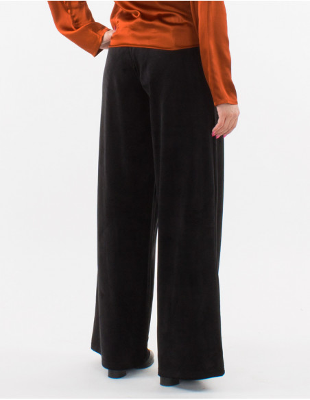 Pantalon malla 95% poliester 5% elastano terciopelo ras