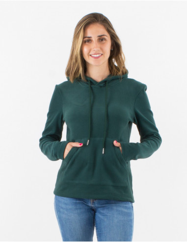 Jersey malla 95% poliester 5% elastano con capucha