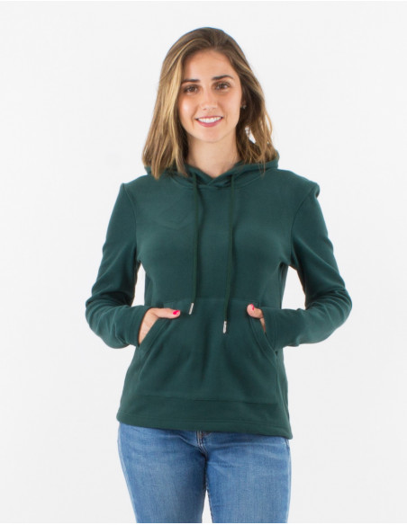 Jersey malla 95% poliester 5% elastano con capucha