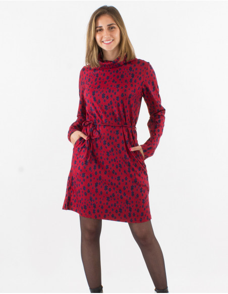 Vestido malla 60% viscosa 33% poliester 7% elastano