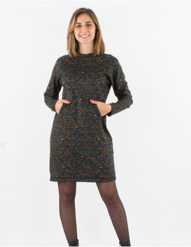 Vestido malla 60% viscosa 33% poliester 7%...