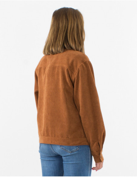 Chaqueta 88% poliester 12% poliamida con botones terciopelo cotele