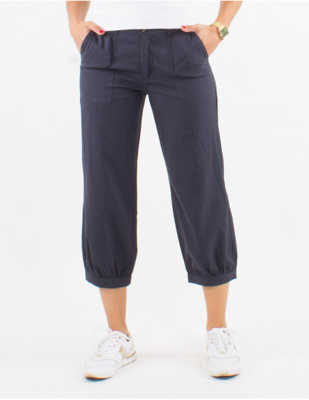 Pantalon corto 52% viscosa 48% algodon con bolsillos 