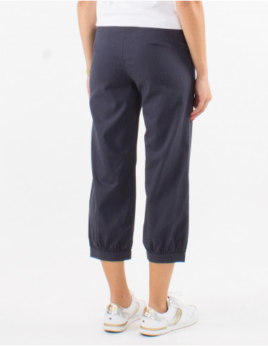 Pantalon corto 52% viscosa 48% algodon con...