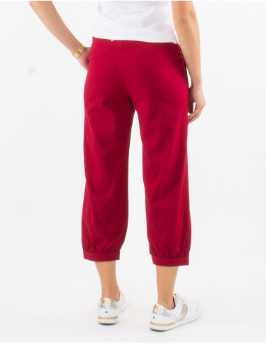 Pantalon corto 52% viscosa 48% algodon con...
