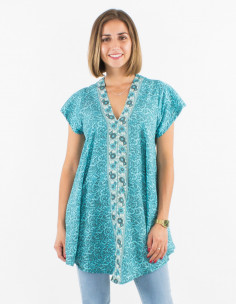 Blusa poliester mangas...