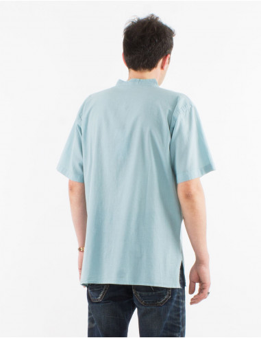 Camisa H algodon fino sw con botones mangas cortas