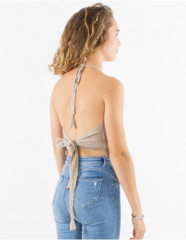 Top corto viscosa sw flecos