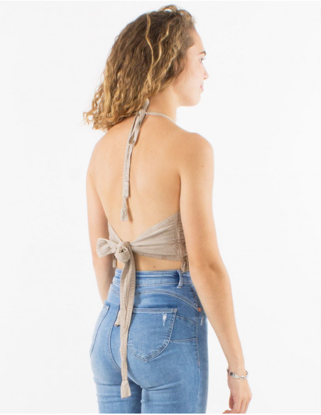 Top corto viscosa sw flecos