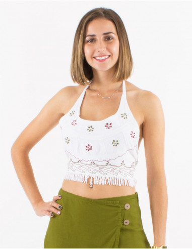 Top corto viscosa sw flecos