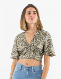 Top corto poliester  mangas... 2