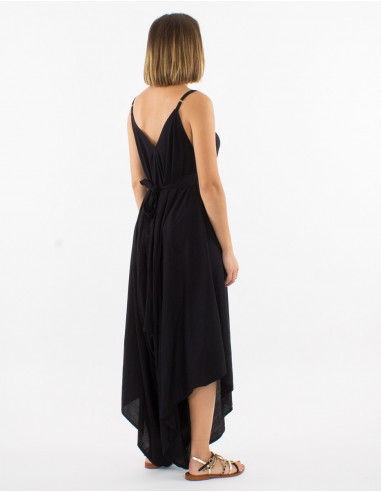 Peto largo viscosa liso tirantes tobilloFular