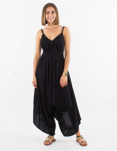 Peto largo viscosa liso tirantes tobilloFular