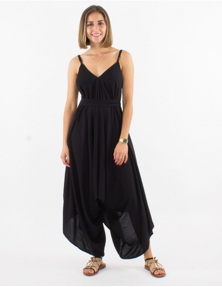 Peto largo viscosa liso tirantes tobilloFular