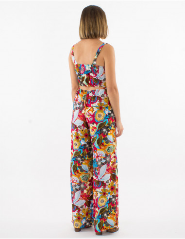 Peto largo viscosa espalda abierta estampado...