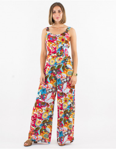 Peto largo viscosa espalda abierta estampado...