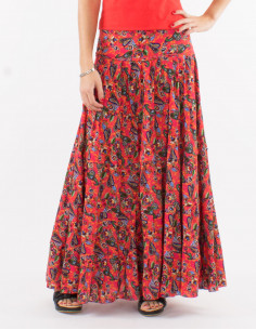 Falda larga poliester... 2