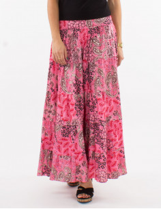 Falda larga poliester... 2