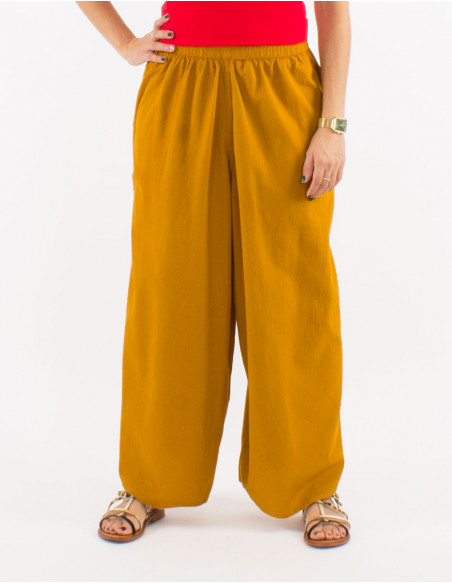 Pantalon m ancho algodon