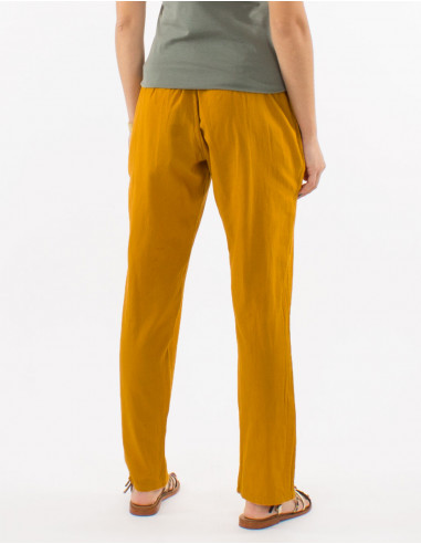 Pantalon algodon fino sw cintura elastica