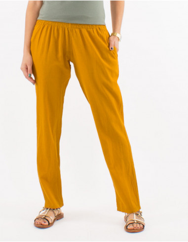 Pantalon algodon fino sw cintura elastica
