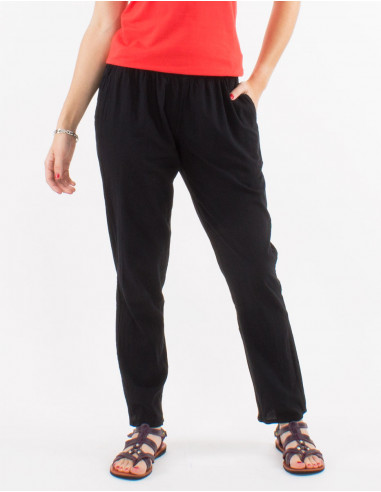 Pantalon algodon fino sw cintura elastica
