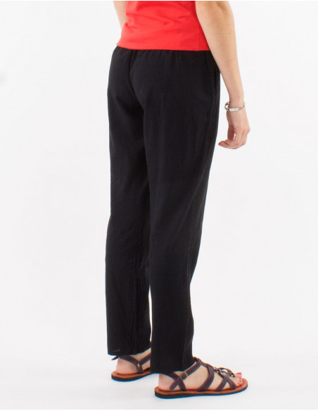 Pantalon algodon fino sw cintura elastica