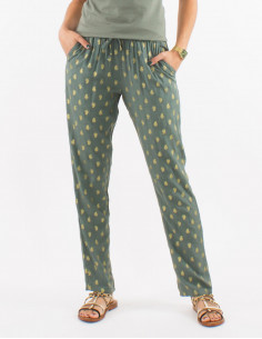 Pantalon viscosa cintura...