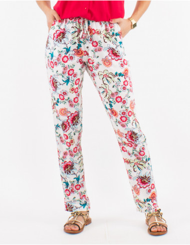 Pantalon viscosa estampado bohemia