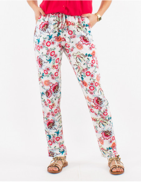 Pantalon viscosa estampado bohemia