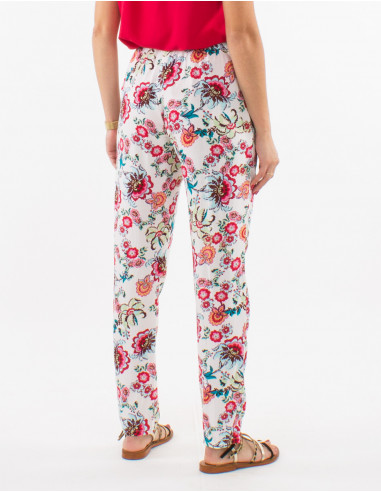 Pantalon viscosa estampado bohemia