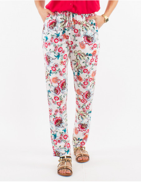 Pantalon viscosa estampado bohemia