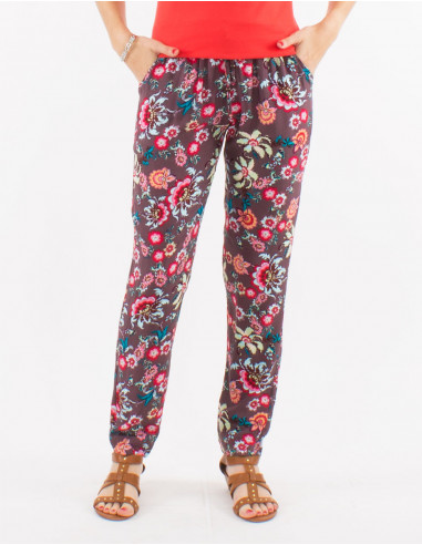 Pantalon viscosa estampado bohemia